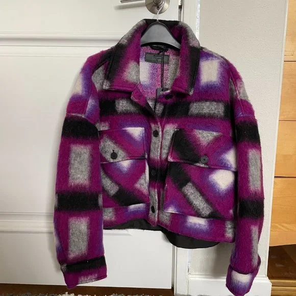 Blank NYC plaid cropped jacket (NWT) - Picture 3 of 9